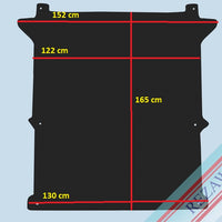 Laderaum Boden für Mercedes Citan II / Renault Kangoo / Nissan Townstar Schwarz