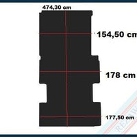 Laderaum Boden für Mercedes Sprinter III L4 Schwarz