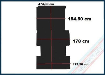 Laderaum Boden für Mercedes Sprinter III L4 Schwarz