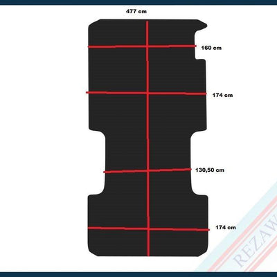 Laderaum Boden für Iveco Daily III L4 Schwarz