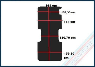 Laderaum Boden für Iveco Daily III L3 Schwarz