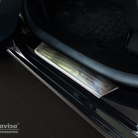 Einstiegsleiste Edelstahl für Opel Combo E / Peugeot Rifter / Citroen Berlingo / Toyota ProAce City Silber Matt