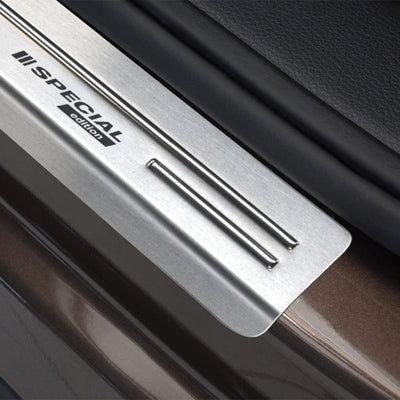 Einstiegsleiste Edelstahl für Volkswagen Sharan II / Seat Alhambra II Silber Matt
