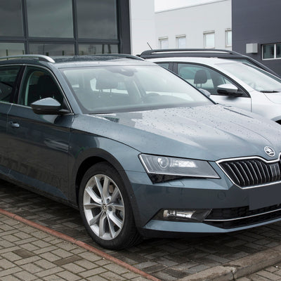 Ladekantenschutz für Skoda Superb III Kombi Silber Matt