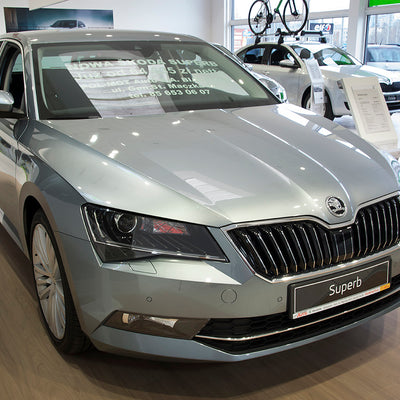 Ladekantenschutz für Skoda Superb III Limousine Silber Matt