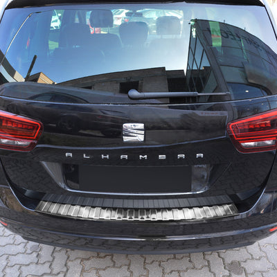 Ladekantenschutz für VW Sharan II / Seat Alhambra II Silber Matt