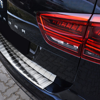 Ladekantenschutz für VW Sharan II / Seat Alhambra II Silber Matt