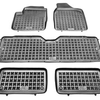 Gummi Fußmatten für Volkswagen Sharan / Seat Alhambra / Ford Galaxy (1995-2010) 7-Sitzer