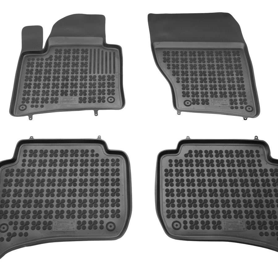 Gummi Fußmatten für Volkswagen Touareg II / Porsche Cayenne II Schwarz