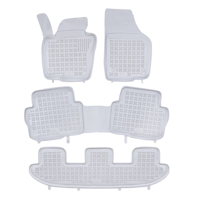 Gummi Fußmatten für Volkswagen Sharan / Seat Alhambra  (2010-) Grau / 7-Sitzer