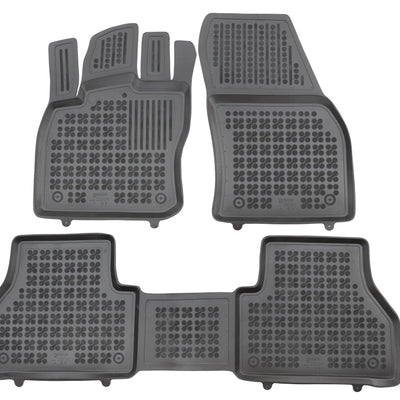 Gummi Fußmatten für Ford Tourneo Connect III / VW Caddy V Schwarz
