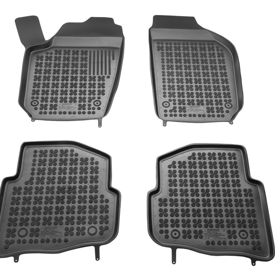 Gummi Fußmatten für Volkswagen Polo IV / Skoda Fabia / Seat Ibiza Cordoba Schwarz