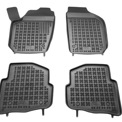 Gummi Fußmatten für Volkswagen Polo IV / Skoda Fabia / Seat Ibiza Cordoba Schwarz