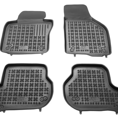 Gummi Fußmatten für Volkswagen Golf V, VI, Jetta, Scirocco / Skoda Octavia / Seat Leon Schwarz