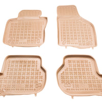 Gummi Fußmatten für Volkswagen Golf V, VI, Jetta, Scirocco / Skoda Octavia / Seat Leon Beige