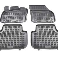 Gummi Fußmatten für Skoda Kodiaq / Seat Tarraco / VW Tiguan Allspace Schwarz