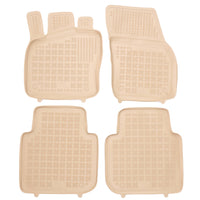 Gummi Fußmatten für Skoda Kodiaq / Seat Tarraco / VW Tiguan Allspace Beige