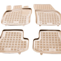 Gummi Fußmatten für Skoda Karoq Beige