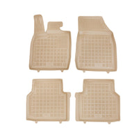 Gummi Fußmatten für Skoda Enyaq iV / VW ID.4 ID.5 Beige / Matte ohne Verbindungsstück