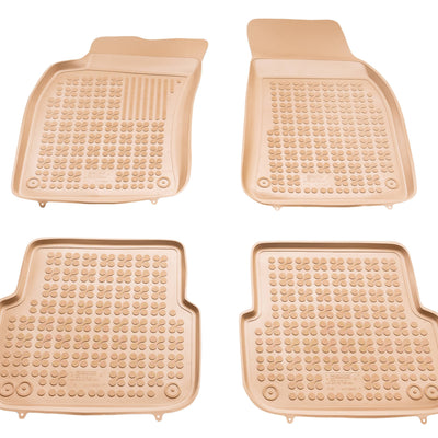 Gummi Fußmatten für Audi A6 C6 Beige
