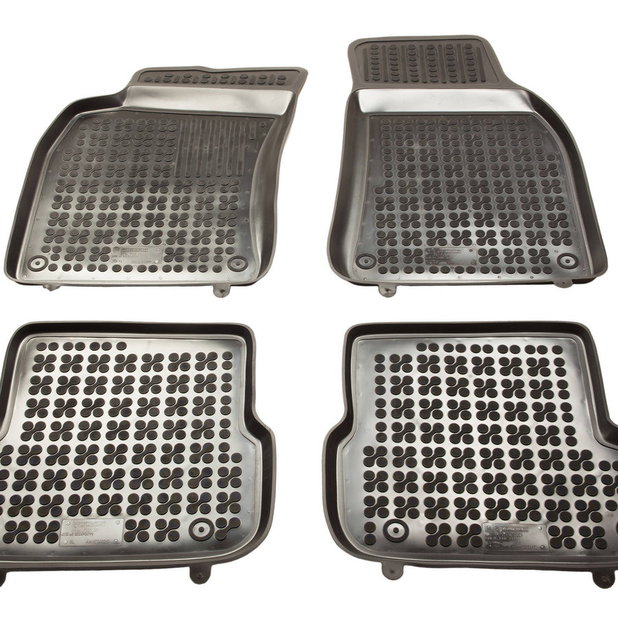 Gummi Fußmatten für Audi A6 C6 FL (2008-2011) Schwarz