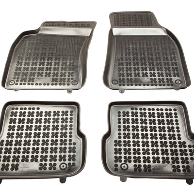 Gummi Fußmatten für Audi A6 C6 FL (2008-2011) Schwarz