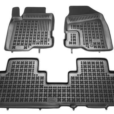 Gummi Fußmatten für Opel Antara / Chevrolet Captiva Schwarz