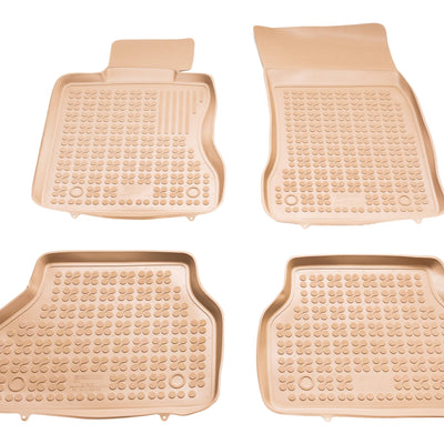 Gummi Fußmatten für BMW 5 E60 E61 Beige