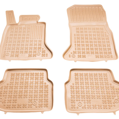 Gummi Fußmatten für BMW 5 F10 F11 Beige
