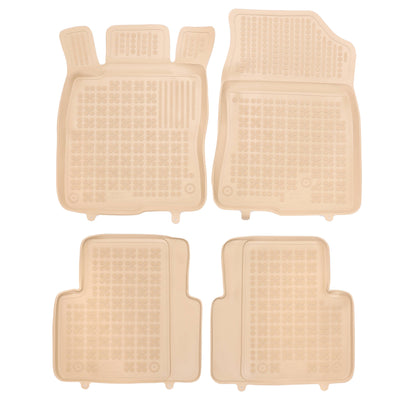 Gummi Fußmatten für Honda Civic X Beige