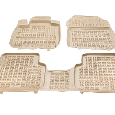 Gummi Fußmatten für Honda CRV V Beige