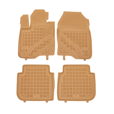 Gummi Fußmatten für Honda CRV VI Beige / Hybrid