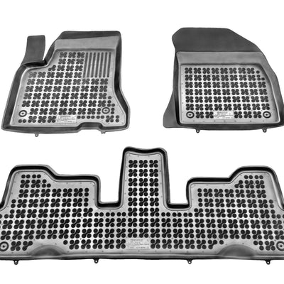 Gummi Fußmatten für Citroen C4 Picasso / Grand Picasso Schwarz