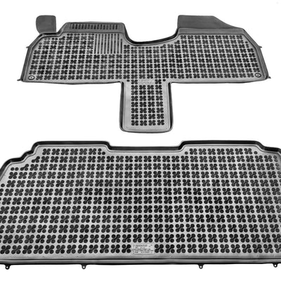 Gummi Fußmatten für Peugeot 806 / Citroen Evasion / Fiat Ulysse / Lancia Zeta Schwarz