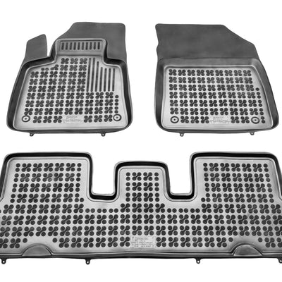 Gummi Fußmatten für Citroen C4 Picasso II / C4 Spacetourer Schwarz