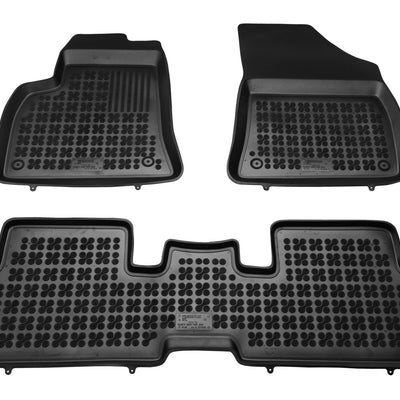 Gummi Fußmatten für Peugeot 3008 Schwarz