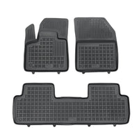 Gummi Fußmatten für Peugeot 5008 II Schwarz