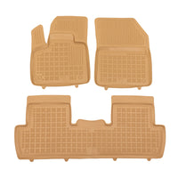 Gummi Fußmatten für Peugeot 5008 II Beige