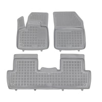 Gummi Fußmatten für Peugeot 5008 II Grau
