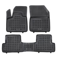 Gummi Fußmatten für Peugeot 3008 II Schwarz / Plug-In Hybrid