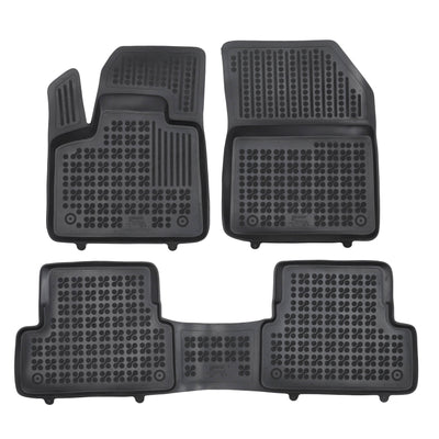 Gummi Fußmatten für Peugeot 3008 II Schwarz / Plug-In Hybrid