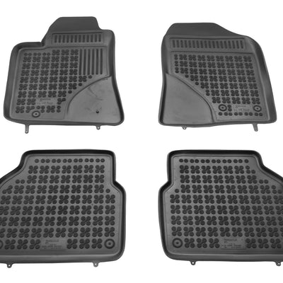 Gummi Fußmatten für Toyota Avensis II Schwarz