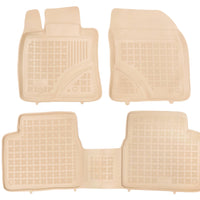 Gummi Fußmatten für Toyota Avensis III Beige
