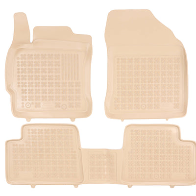 Gummi Fußmatten für Toyota Auris II Beige
