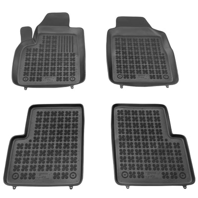 Gummi Fußmatten für Fiat 500 Schwarz