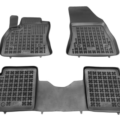 Gummi Fußmatten für Fiat 500L / 500L Trekking / 500L Living 7-Sitzer Schwarz