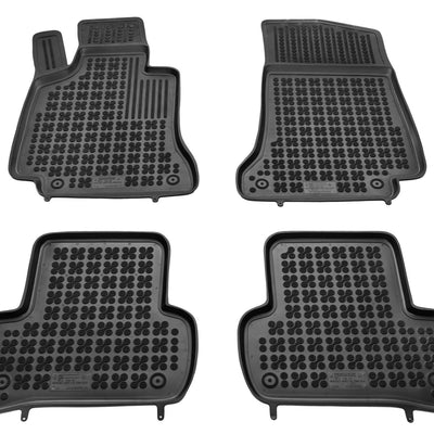 Gummi Fußmatten für Mercedes C W205 Schwarz