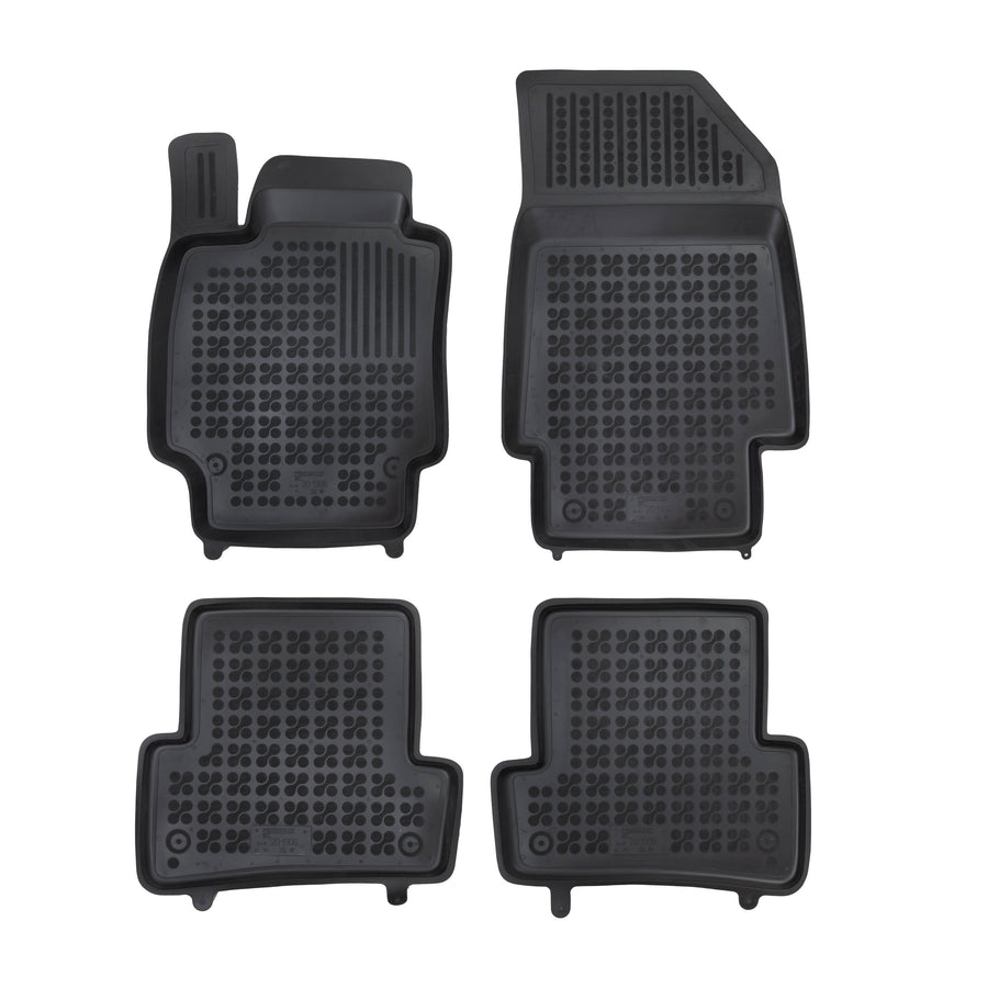 Gummi Fußmatten für Renault Clio III / Grandtour III / Captur Schwarz