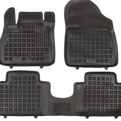 Gummi Fußmatten für Renault Grand Scenic IV Schwarz