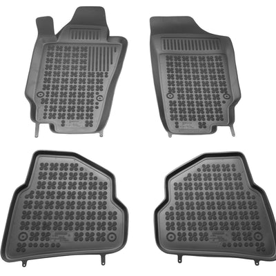 Gummi Fußmatten für Seat Ibiza IV Schwarz